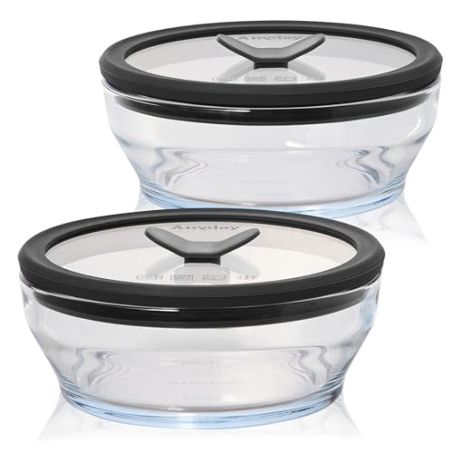Meal Prep Glass - Lot de 2 récipients de conservation