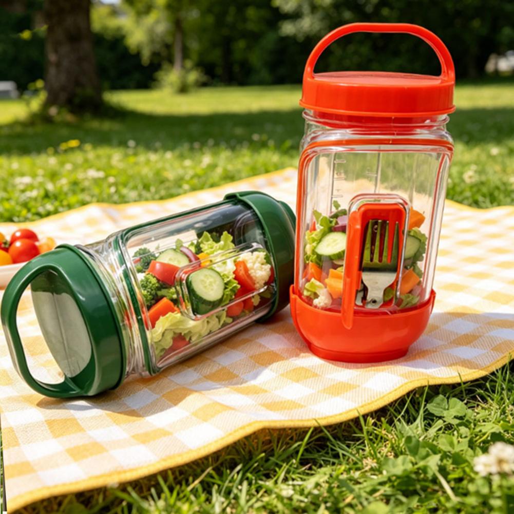 Meal Prep Jar Salad - Boîte à salade étanche à ouverture