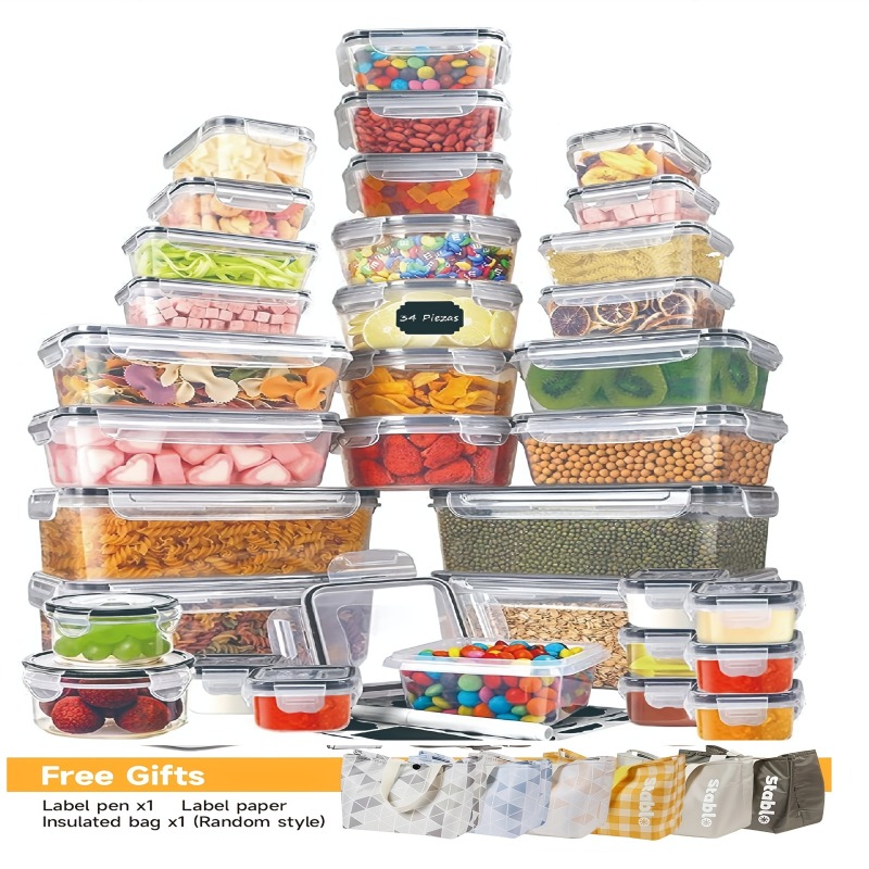Meal Prep Glass - Ensemble de 48 contenants alimentaires sans
