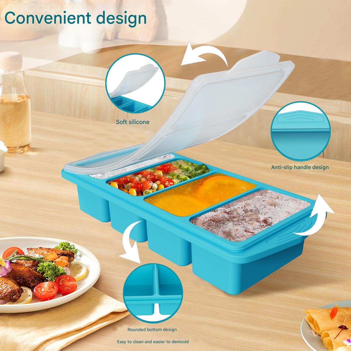 Grand moule à glaçons en silic - Meal Prep Frozen avis et prix