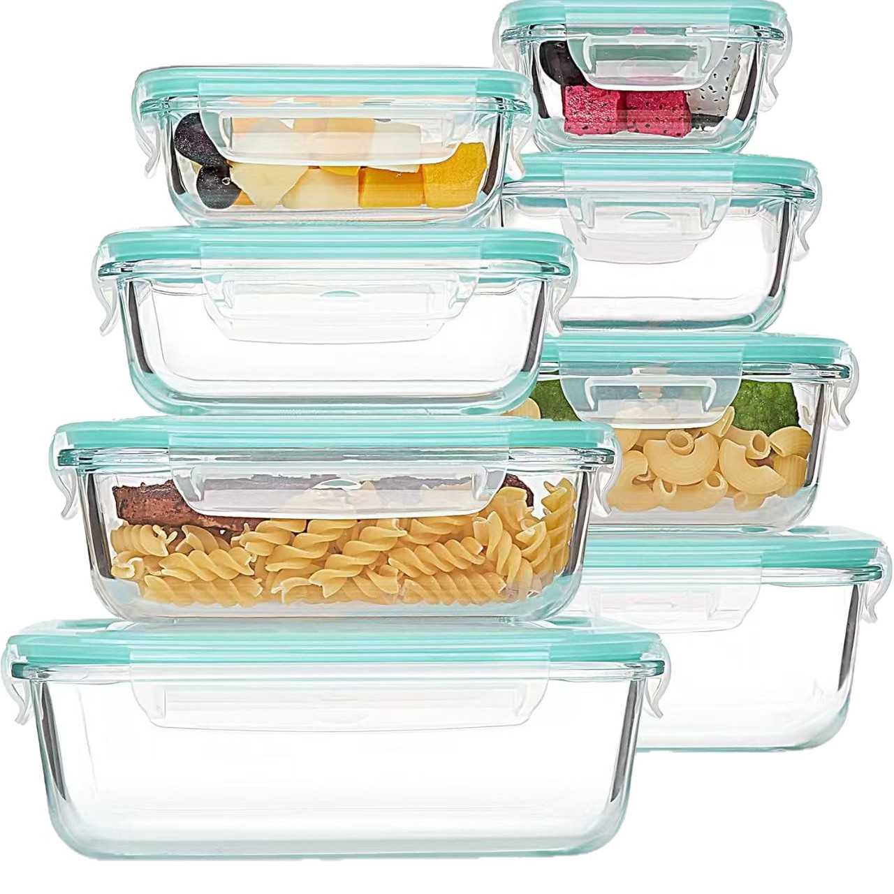 Ensemble de 8 boîtes à lunch e - Meal Prep Glass avis et prix