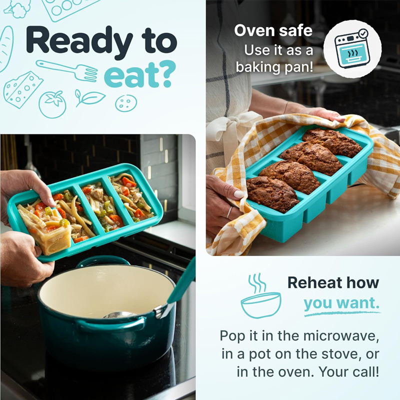 Moule de congélateur en Silico - Meal Prep Frozen avis et prix