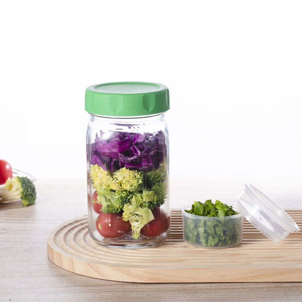 Lot de 4 bocaux à salade en ve - Meal Prep Jar Salad avis et prix