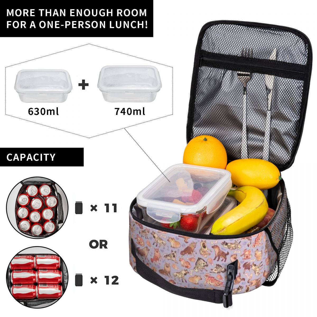 Sac à repas à volants Lavande  - Meal Prep Day avis et prix